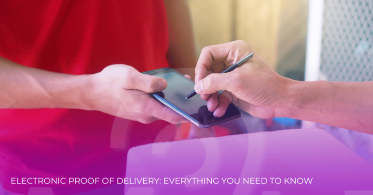 How does electronic proof of delivery work?